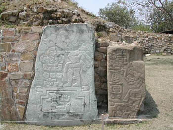 Zapotec stone carvings at Monte Alban